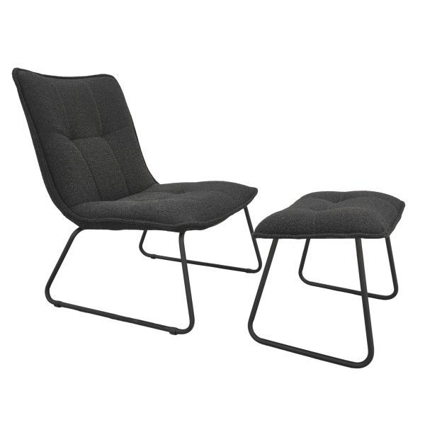 כורסא מעוצבת דגם רילקס עם הדום תואם במגוון צבעים