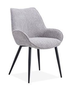 'פונטו' בד בוקלה אפור