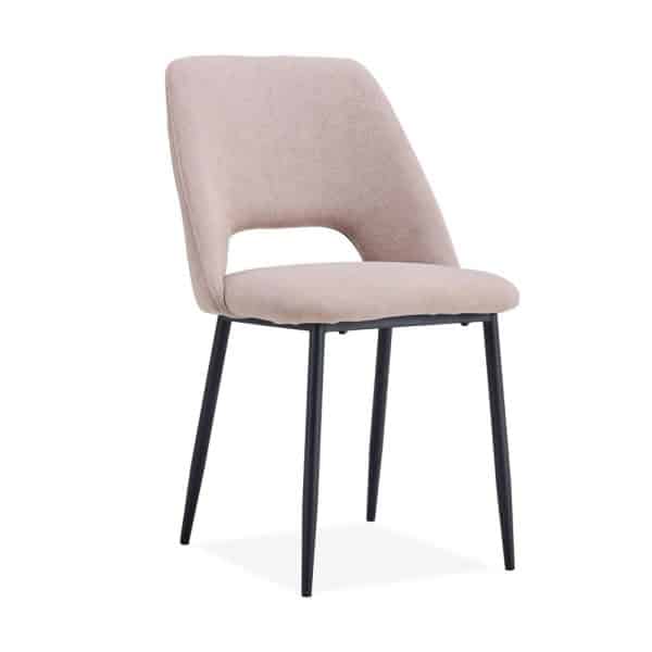 כיסא מעוצב דגם נומה מרופד בבד בוקלה