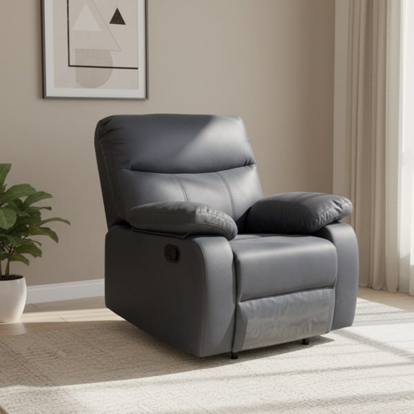 כורסת טלוויזיה נפתחת דגם אמברוס בבד אפור כהה