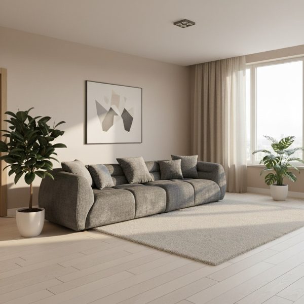 ספת רביצה מפנקת דגם פראדו בצבע אפור כהה