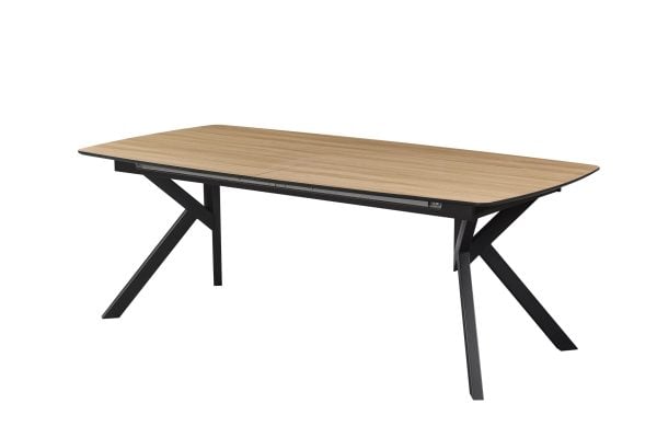 שולחן אוכל נפתח דגם קורטי - דמוי עץ טבעי