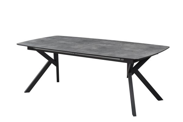 שולחן אוכל נפתח דגם קורטי - דמוי בטון