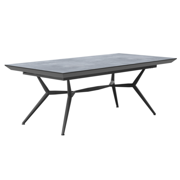 שולחן אוכל נפתח דגם ורנו - דמוי בטון