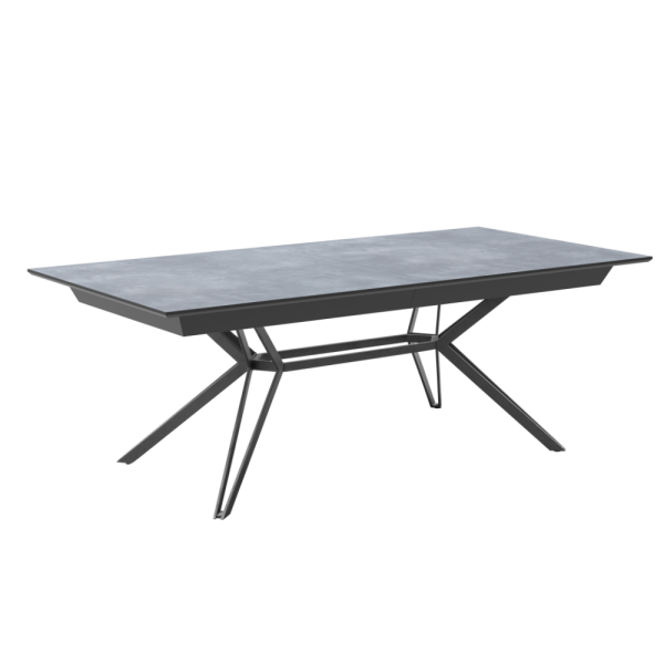 שולחן אוכל נפתח דגם נוברטו - דמוי בטון