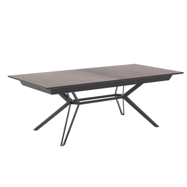 שולחן אוכל נפתח דגם נוברטו - דמוי ברונזה