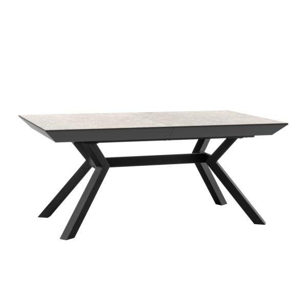 שולחן אוכל נפתח דגם סייבר - דמוי אבן אפור